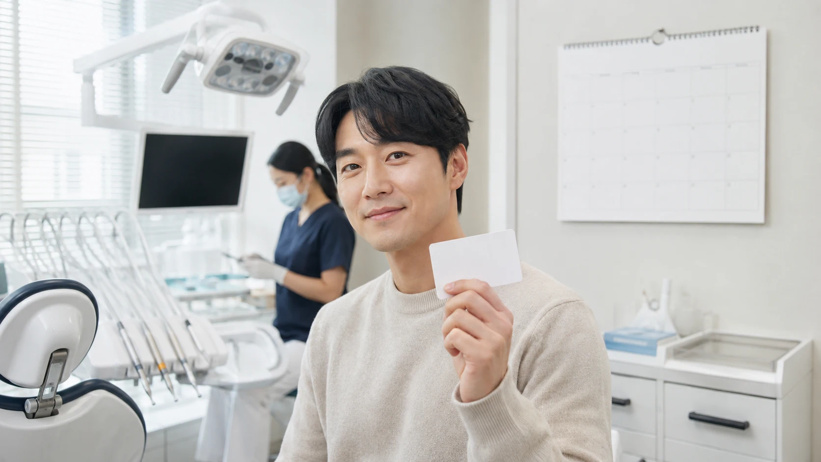 어금니 신경치료 과정 상담과 확인 장면