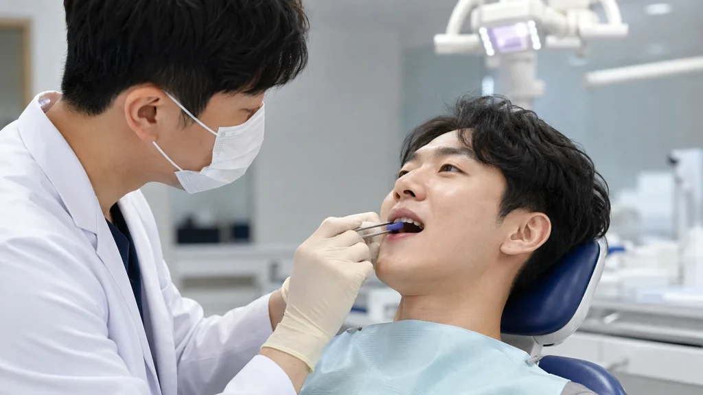 어금니 신경치료 후 씹을때 통증 안내 이미지