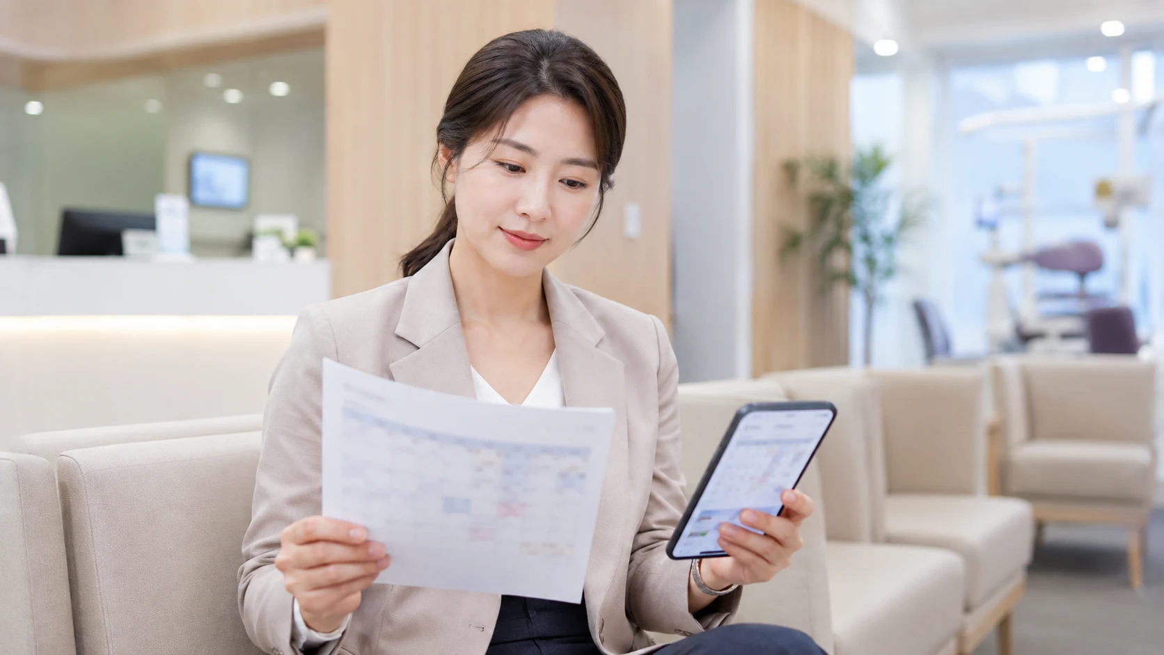 어금니 신경치료 기간 진료 정보 확인 장면